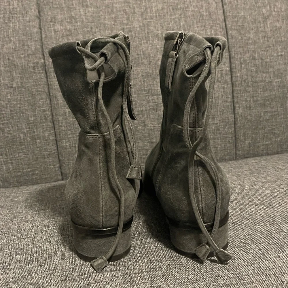Aquatalia Lisa Weatherproof Suede Slouch Boots - Picture 5 of 9